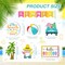 12-Piece Summer Beach Tiered Tray Decor Set - Blue & White Wooden Farmhouse Sign Bundle - Tropical Tabletop Decorations for Kitchen, Shelf, & Home Housewarming Gifts